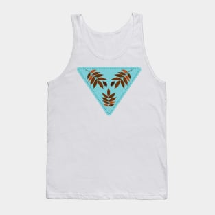 Cute Leaf Stamp Tank Top